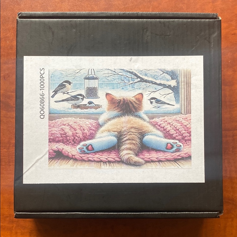 Cat Winter Window Scene 1000pc Puzzle